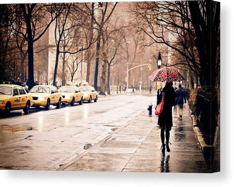 New York Rain Greenwich Village Canvas Print Canvas Art By Vivienne