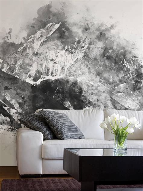 Abstract Mountains Landscape Removable Wallpaper Wall
