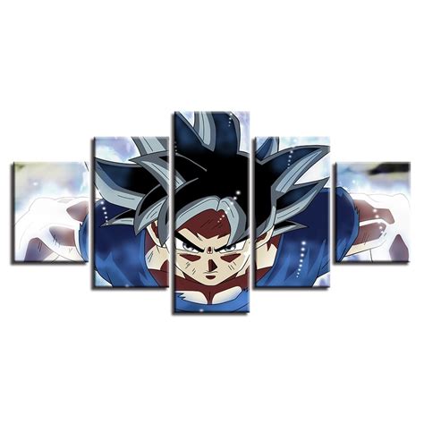 Goku Unlocks Ultra Instinct Canvas Poster Dbz Shop