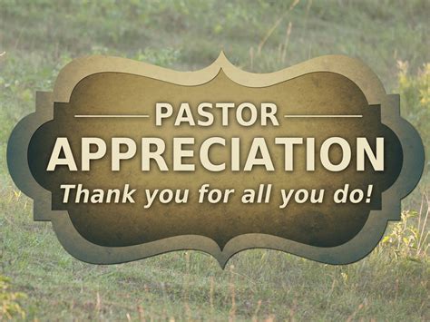 Pastor Appreciation Month Metrolina Baptist Association