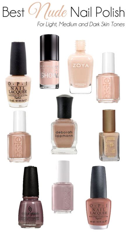 Instead, look for colors with cool undertones with a hint of pink to help offset any redness in the skin and cuticles. Best Nude Nail Polish for Light, Medium & Dark Skin Tones ...