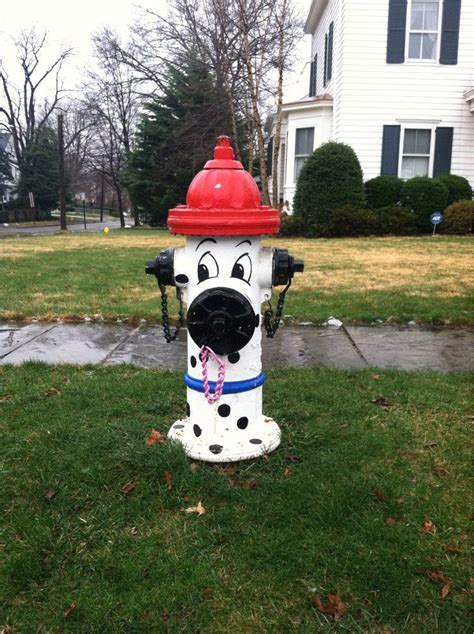 Painted Funny Fire Hydrants Dalmatians Funny Fire Hydrant Street
