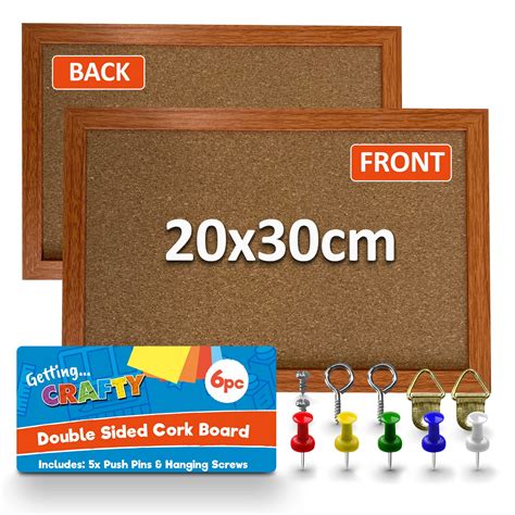 Buy Small Cork Board With Pins Screws And Wall Hanger A4 Pin Board