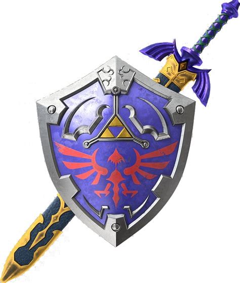 Custom Embroidery Pattern Featuring The Hyrule Master Sword And Shield