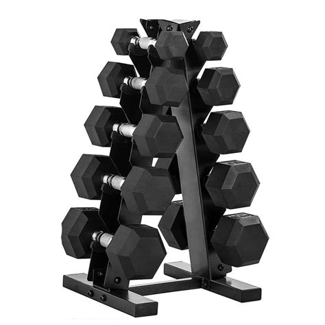 Complete Hex Dumbbells Set With Stand Hygym