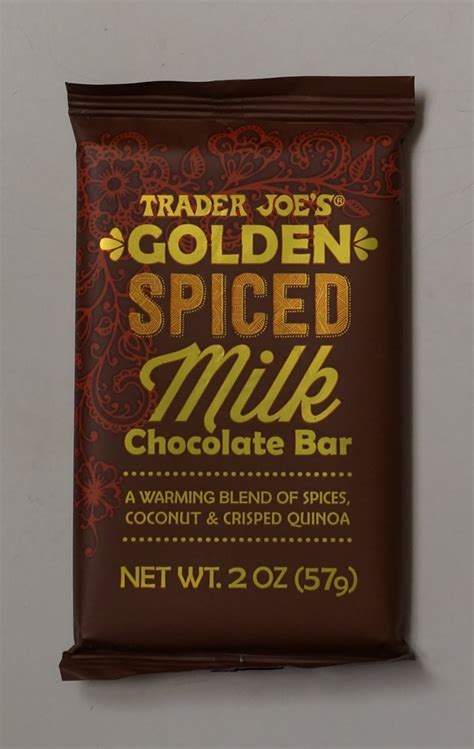 Exploring Trader Joes Trader Joes Golden Spiced Milk Chocolate Bar