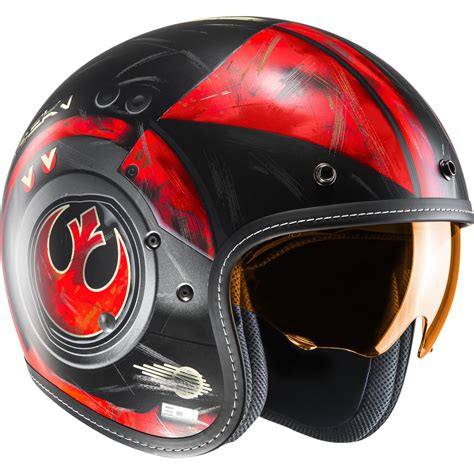 Hjc Fg 70s Poe Dameron Star Wars Open Face Motorcycle Helmet Open
