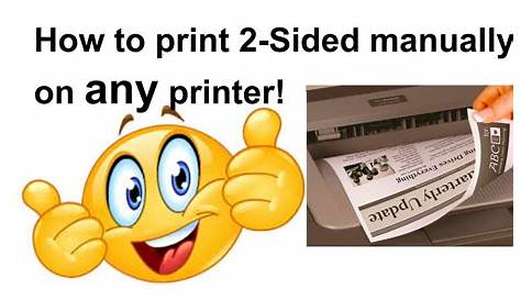 manually printing double sided