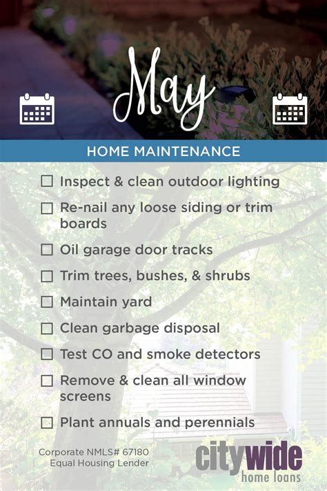 Home Maintenance May Garage Door Track Garbage Disposal Cleaning