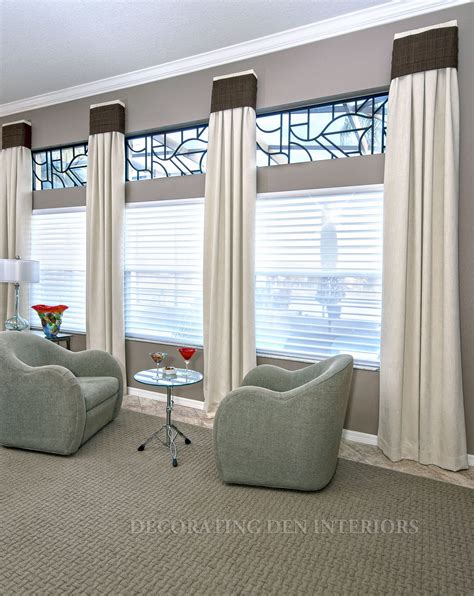 Window Treatments Curtains With Blinds Custom Window Treatments