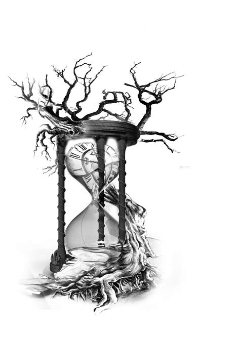 Hour Glass Tattoo Design Clock Tattoo Design Tree Tattoo Designs