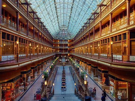 arcade, architecture, city, cleveland, downtown, hdr, historic