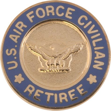 United States Air Force Civilian Retiree Lapel Pin Us Military