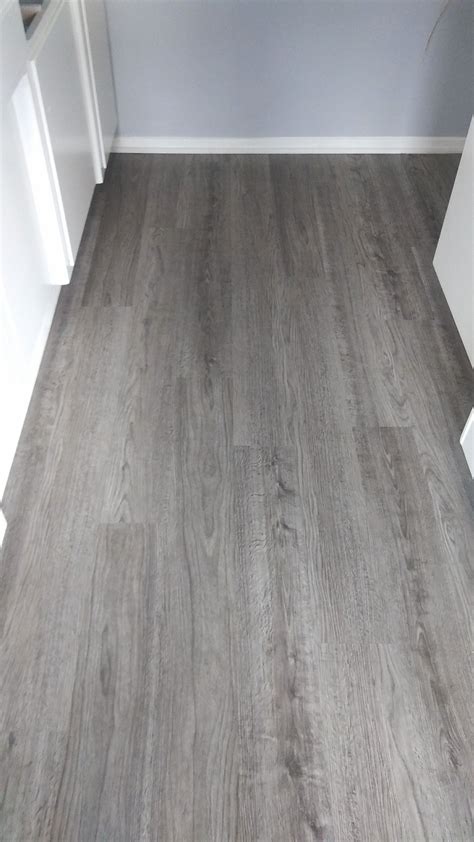 Heres A Vinyl Plank Flooring Installation In Rockport Grey Color Its