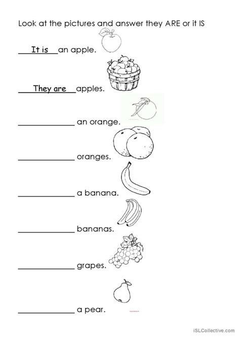 It Is They Are English Esl Worksheets Pdf And Doc