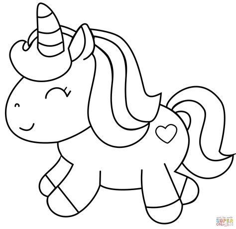 Cute Unicorn coloring page | Free Printable Coloring Pages
