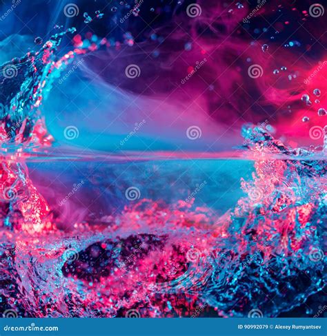 Abstract Colorful Water Splashes Stock Image Image Of Smoky Light