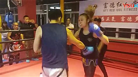 Female Vs Male Mixed Boxing Kickboxingmuay Thai Gym Competition 1
