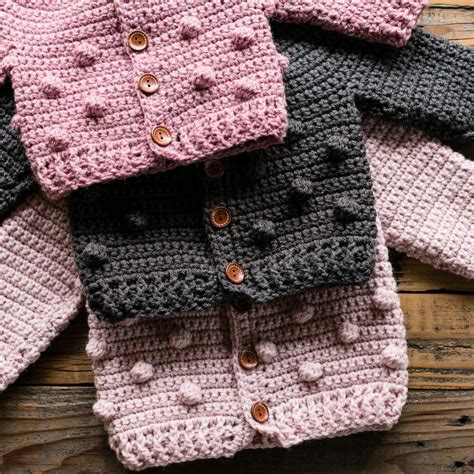 Bobble Baby Cardigan Crochet Pattern Baby Cardigan Pattern Crochet