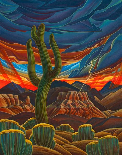 Vibrant Abstract Desert Paintings Celebrate The Vast Beauty Of The