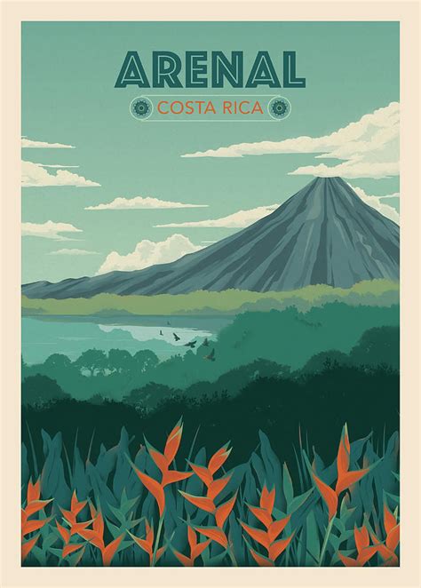 Arenal Costa Rica Aesthetic Tapestry Textile By Jessica Dominic