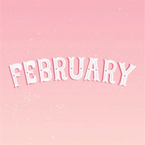 February Hand Lettering Three Cheers Co Calendar Headers Month