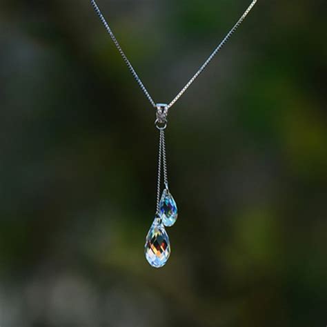 Teardrop Crystal Necklace Apollobox