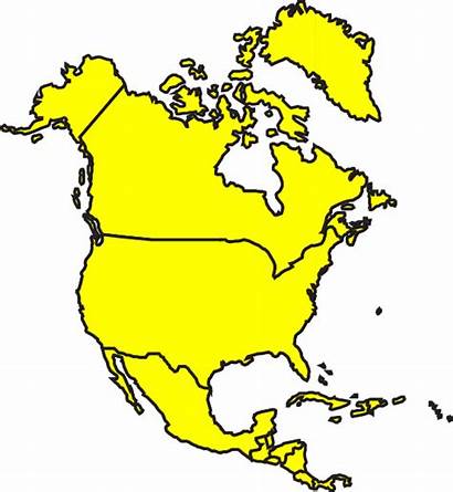 America North Clipart Clip Clker Continent Domain