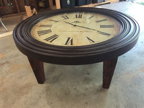 Clock Coffee Table By Gerscustomwoodworks