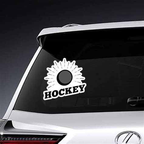 Ice Hockey Puck Sport Logo Sticker
