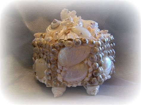 Pearly Seashell Treasure Box Etsy In 2020 Seashell Box Treasure