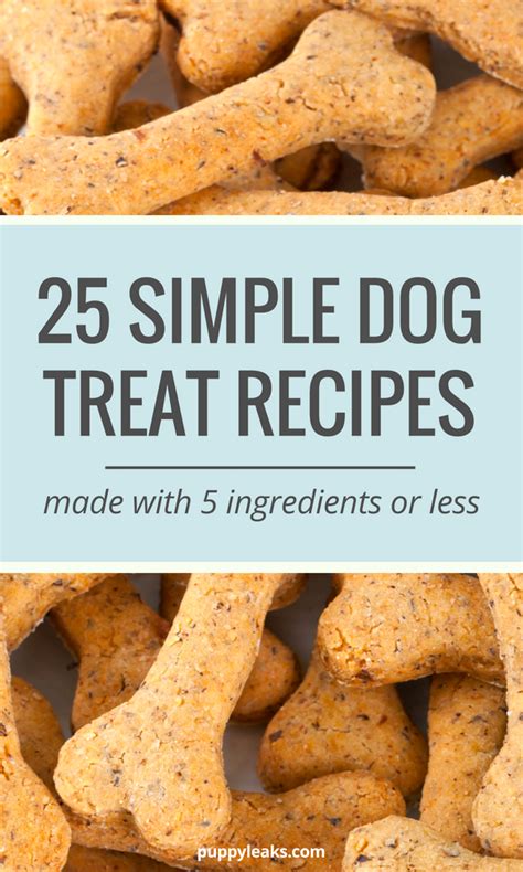 25 Simple Dog Treat Recipes 5 Ingredients Or Less Puppy Leaks