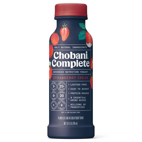 Chobani Complete Greek Yogurt Strawberry Cream Shake 10 Fl Oz Shipt