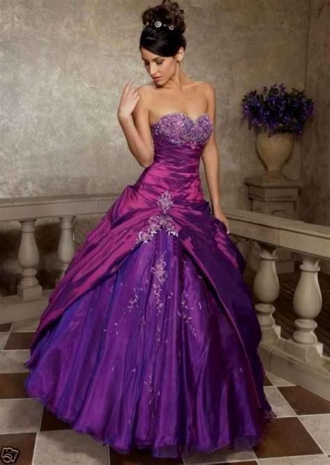 Purple Gothic Wedding Dress Unique Wedding Dresses Color Bridesmaid