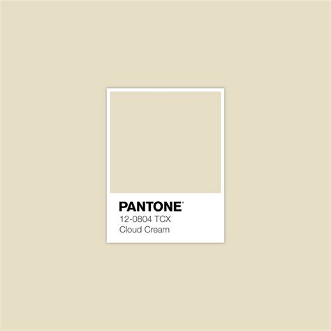 Pantone 12 0804 Tcx Cloud Cream · Color · Palette Collection