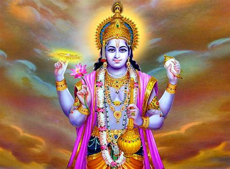 HD Wallpaper God Vishnu Hindu Deity Painting Lord Vishnu Multi