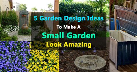 5 Garden Design Ideas To Make A Small Garden Look Amazing Balcony