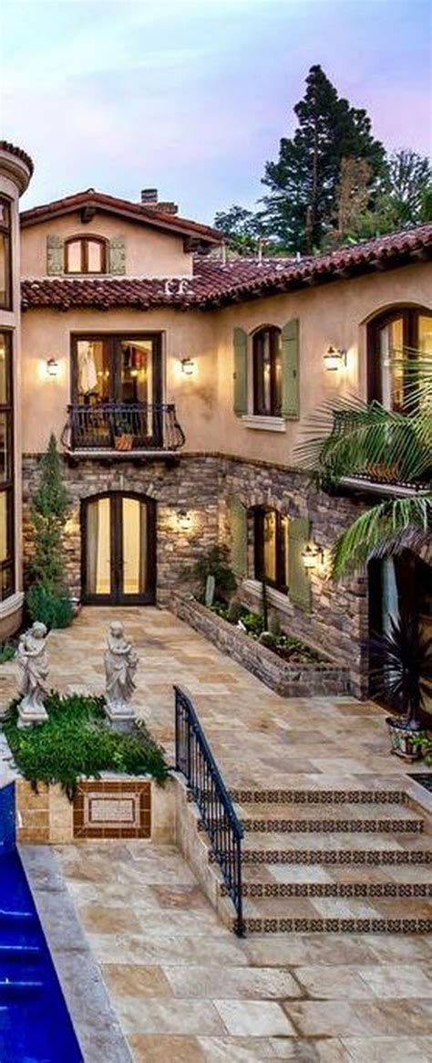 Tuscan Style Tuscanstyle Mediterranean Homes Spanish Style Homes