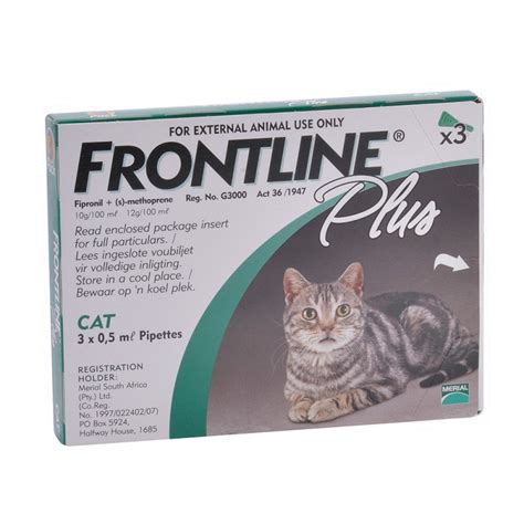Frontline Plus Flea And Tick Prevention For Cats With Free Shipping