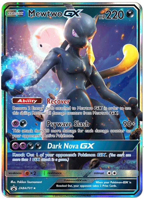 Maybe you would like to learn more about one of these? Shadow Mewtwo GX Custom Pokemon Card - ZabaTV