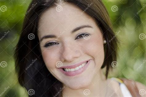 beautiful girl smiling stock image image of woman hispanic 35957923