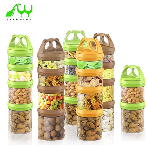 The tray is capable of holding 6 total servings, and you can purchase either a 3oz or a 5oz one depending on. Twist Lock baby snack box baby food storage box BPA Free ...