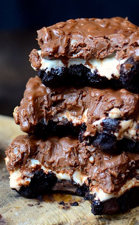 In one of the episodes, they mentioned chocolate marshmallow chubbies as being their family's favorite cookie. Yammie's Noshery: Flourless Marshmallow Crunch Brownies