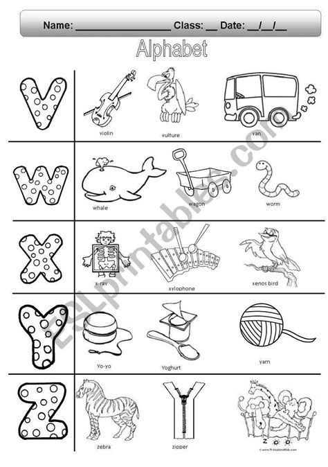 cont alphabet v w x y z but updated much better now preschool math patterns preschool colors