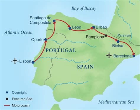 Northern Spain Map