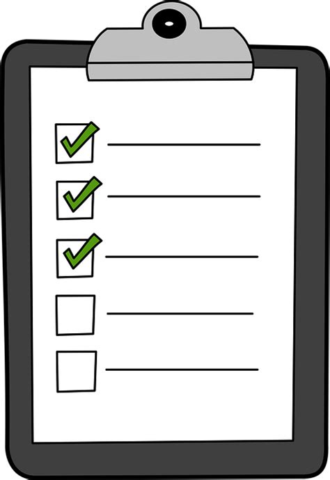Checklist Clipart Transparent Background Checklist Transparent