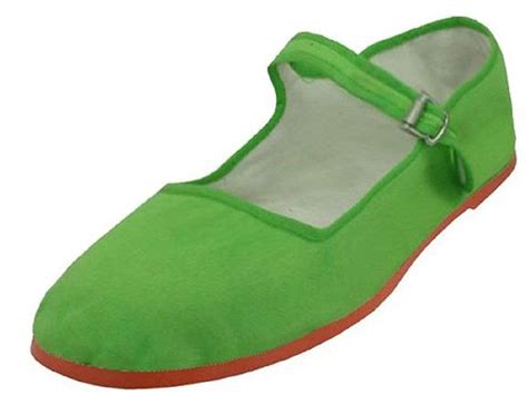 Shoes 18 Womens Cotton China Doll Mary Jane Shoes Ballerina Ballet Flats Shoes 114 Green 6