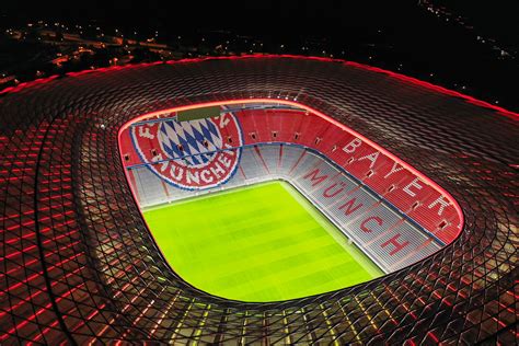 Zumtobel Group Illuminates Allianz Arena In Vibrant Fc Bayern Red The