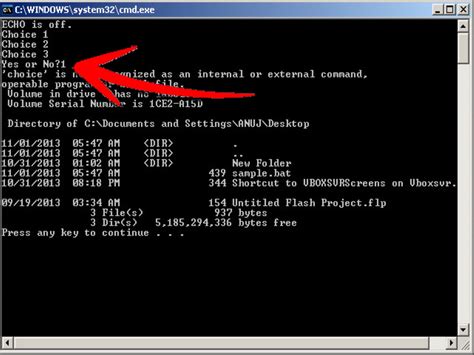 Enter the below command and press enter key. How to Create Options or Choices in a Batch File (with ...