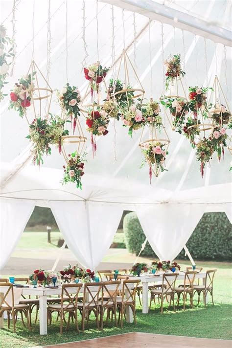wedding trend alert suspended flowers for total fairy tale vibes wedding decorations floral